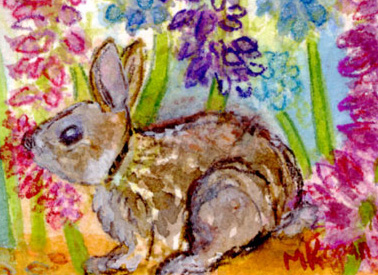 Michelle Kogan Rabbits View from Lurie Garden Detail